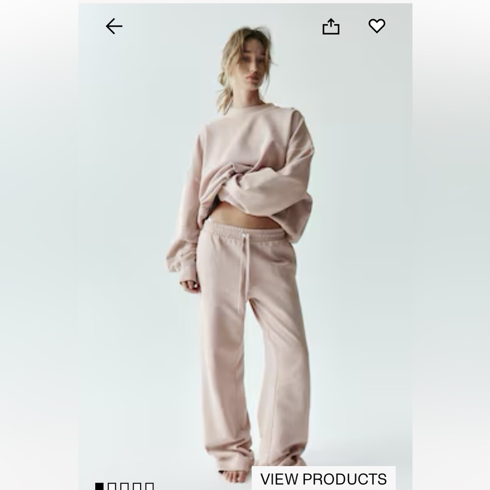 H&M washed look sweatshirt & sweatpants